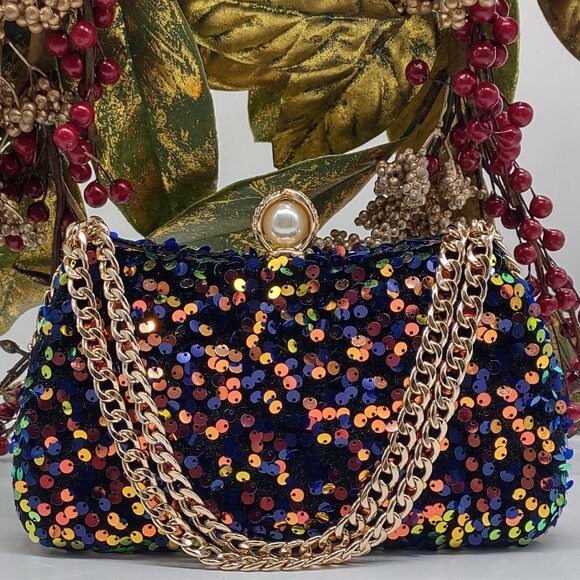 Handbags - Exquisite Sequin Clutch Evening Bag